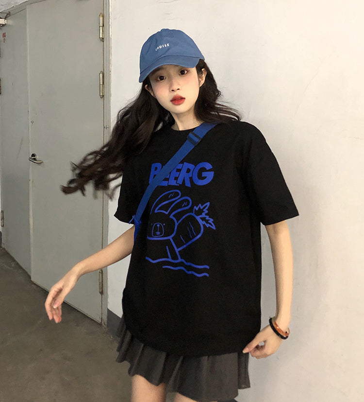 Women's Summer Pure Cotton Casual Sleeve T-shirt