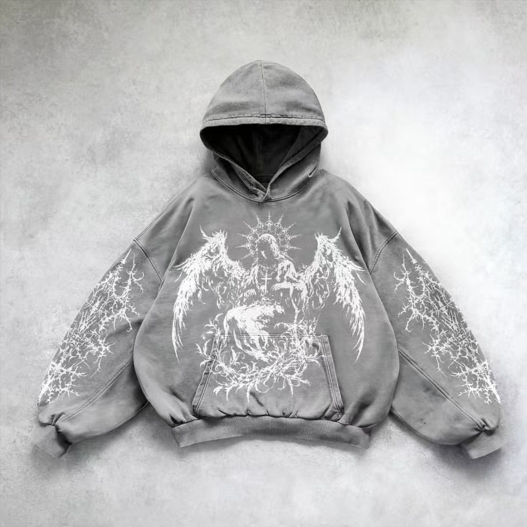 Printed Casual Hoodie American Sweater