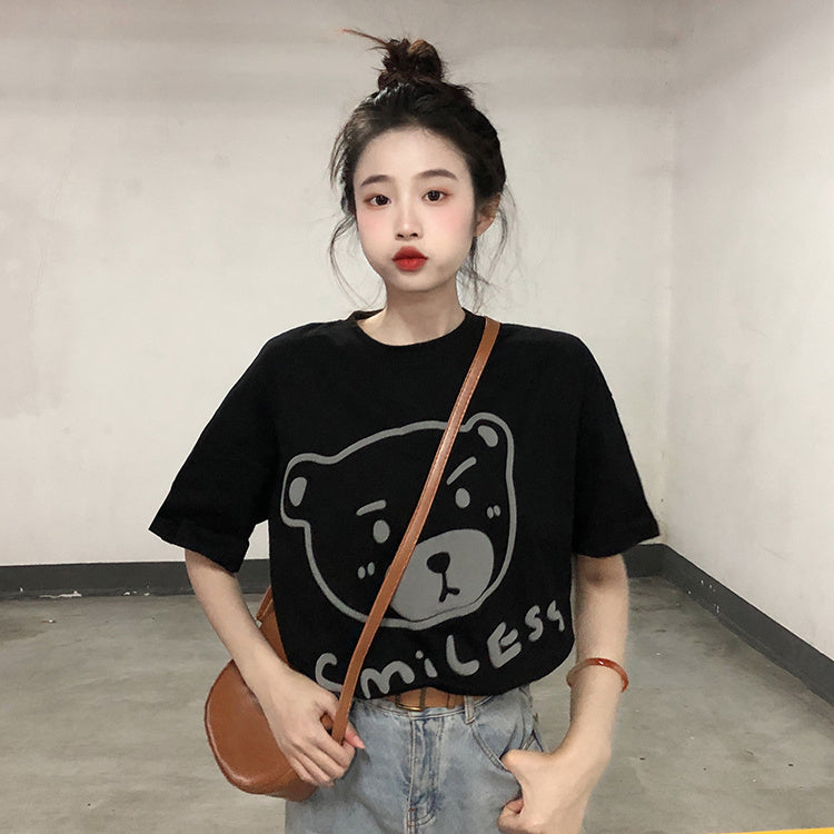Women's Summer Pure Cotton Casual Sleeve T-shirt