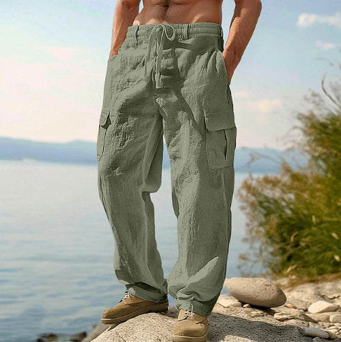 Men's Four Seasons Thin Loose Casual Wide-leg Pants