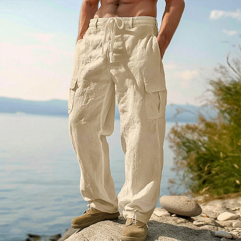 Men's Four Seasons Thin Loose Casual Wide-leg Pants