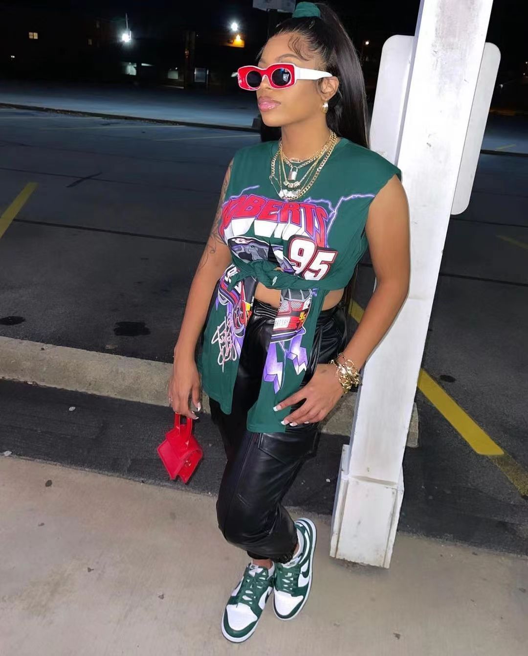 Women's Solid Color Printed Round Neck Fashion Wear Top