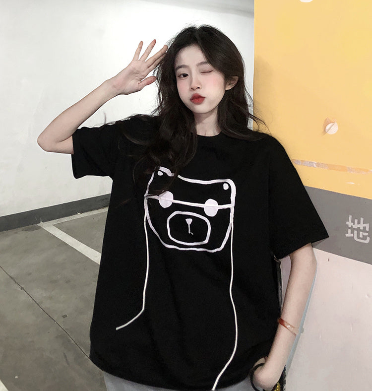 Women's Summer Pure Cotton Casual Sleeve T-shirt
