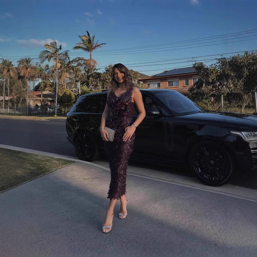 Sling Slim-fit Sequined Backless Long Dress Skirt Sexy Pure Desire