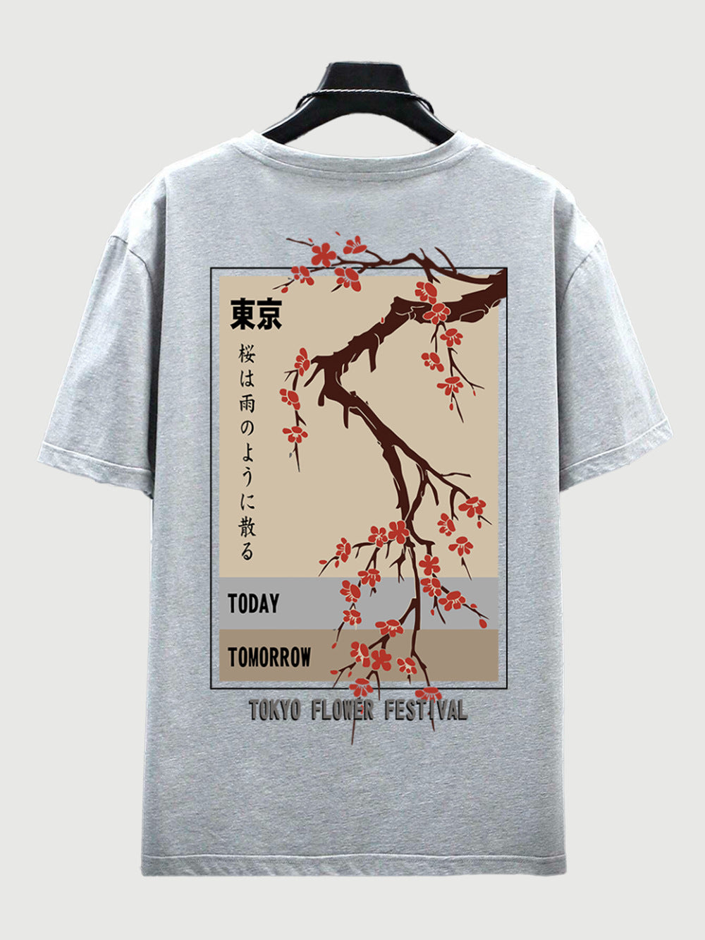 Today Tomorrow Tokyo Flower Festival T Shirt Men Fashion