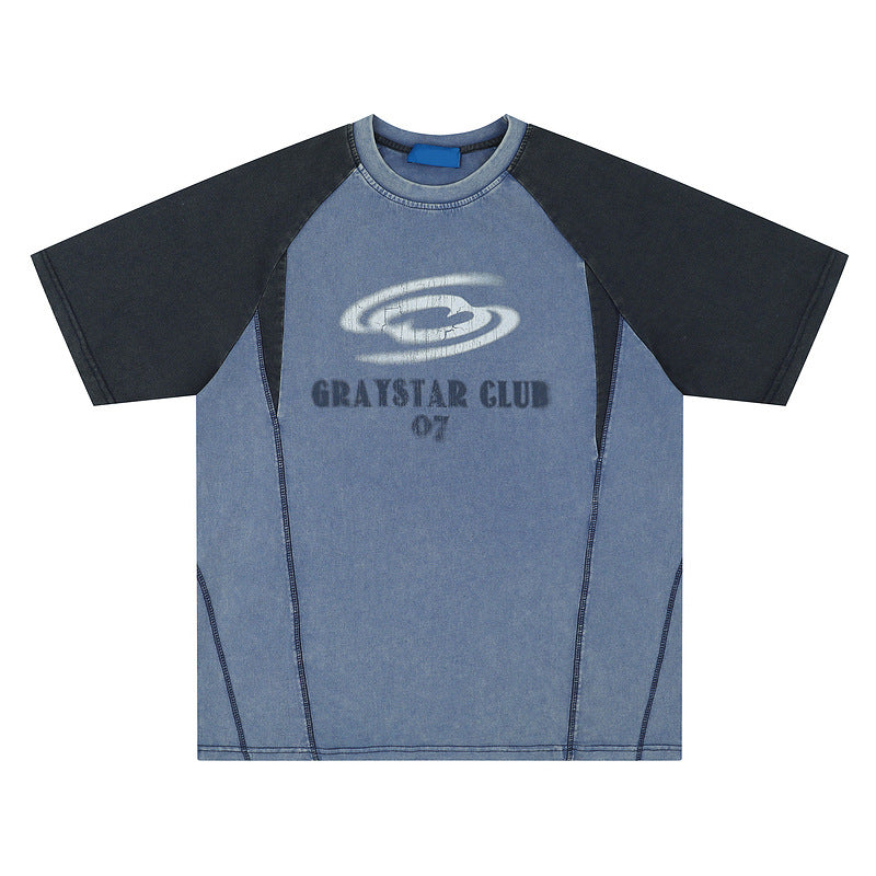 Hip Hop Letter Print Raglan Sleeve T-shirt For Men