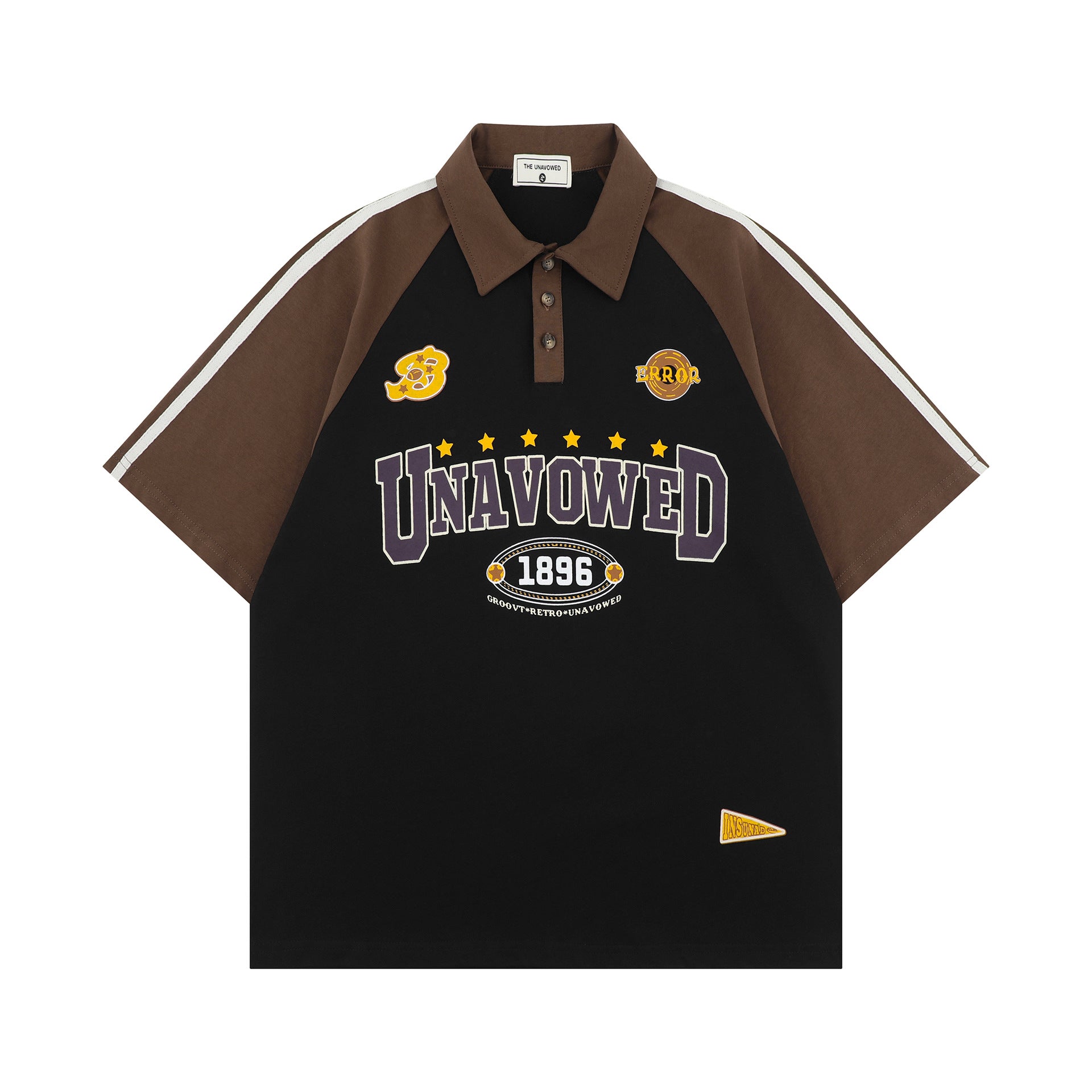 Retro College Raglan Sleeve Short Sleeve T-shirt For Men And Women