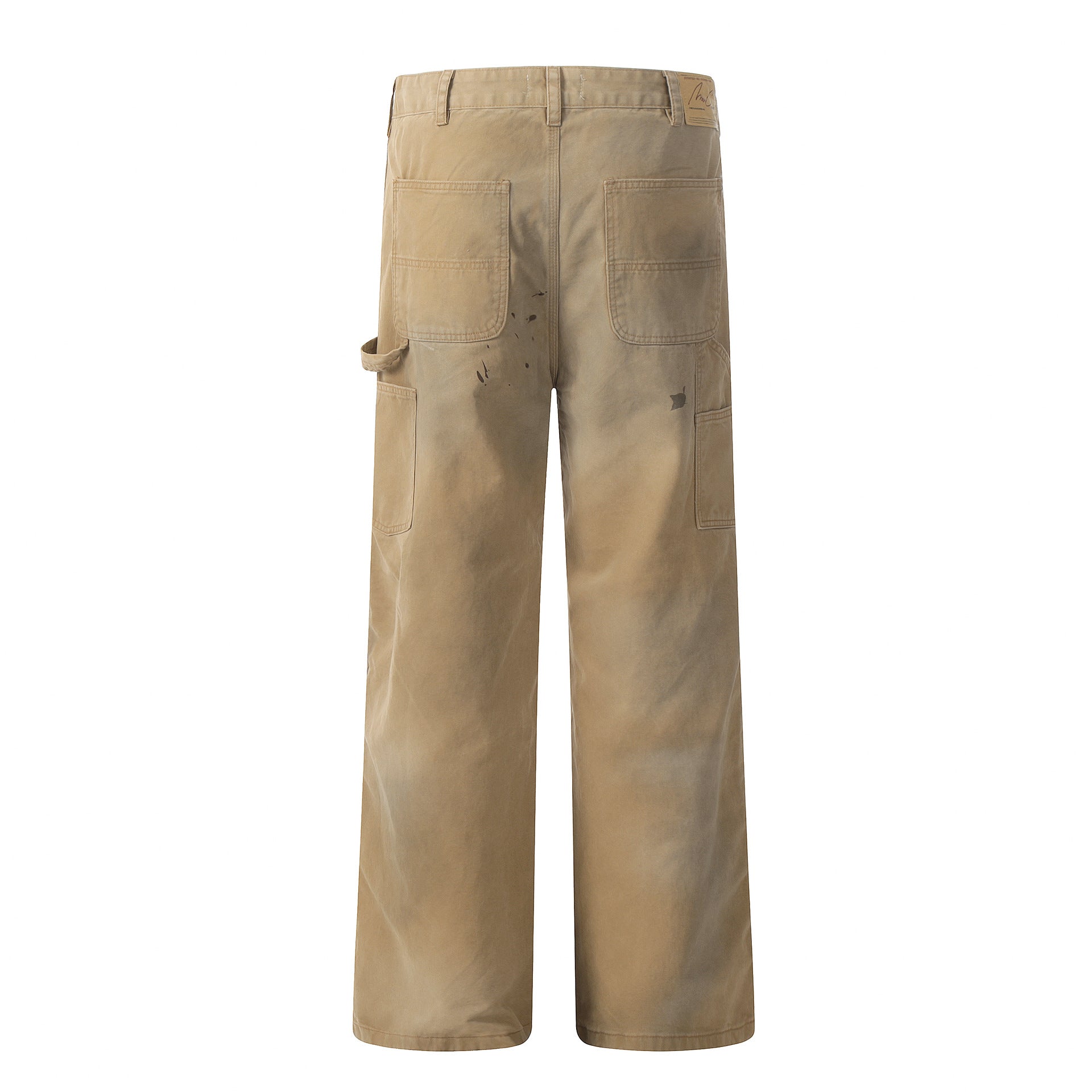 Vintage Street Tide Paint Splash Straight-leg Trousers