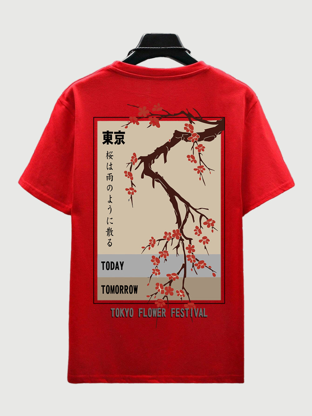 Today Tomorrow Tokyo Flower Festival T Shirt Men Fashion