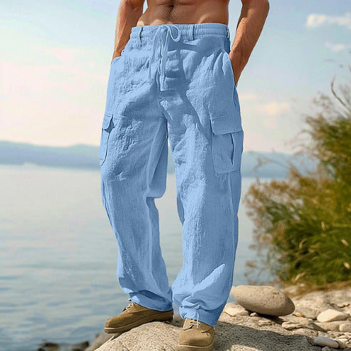 Men's Four Seasons Thin Loose Casual Wide-leg Pants