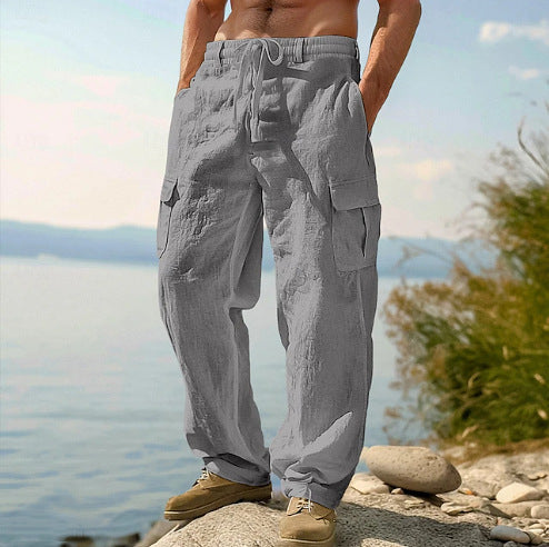 Men's Four Seasons Thin Loose Casual Wide-leg Pants