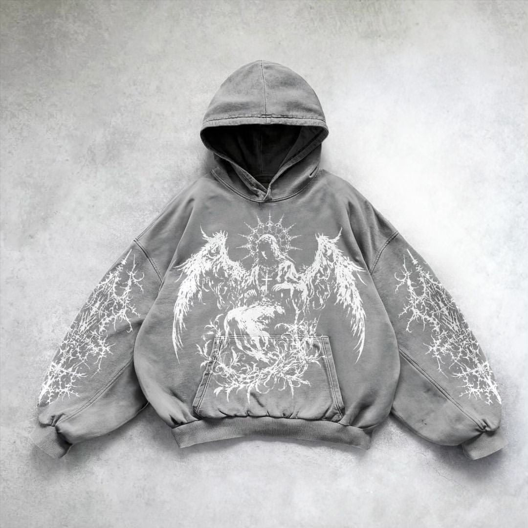 Printed Casual Hoodie American Sweater